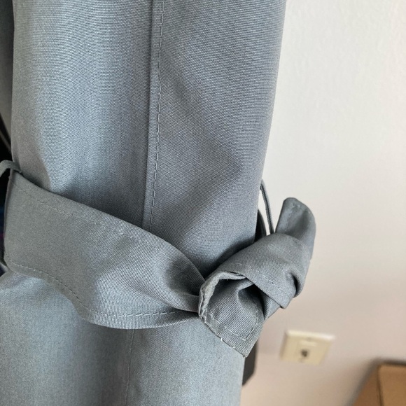 London Towne Women’s Bluish Gray trench w/removable lining & scarf.3x Host Pick🎉 - Picture 4 of 12